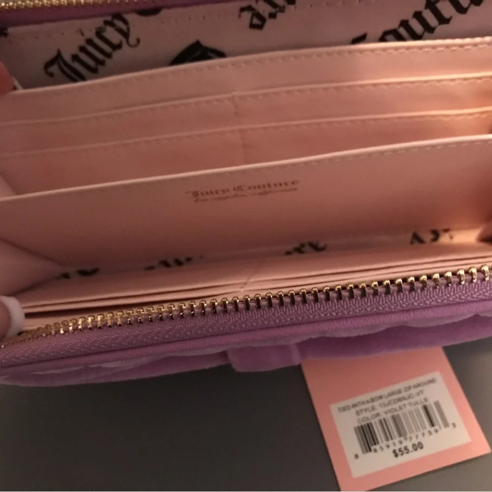 Juicy Couture Purple Quilted Wallet